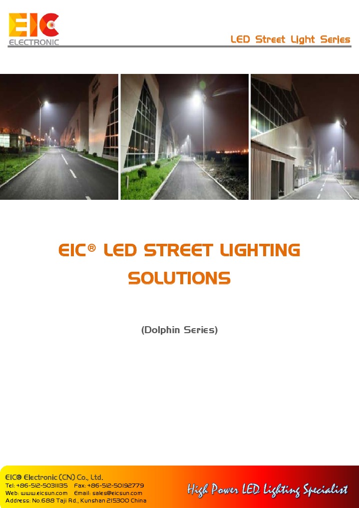 Eic Led Street Lighting Solutions | PDF | Light Emitting Diode | Street ...
