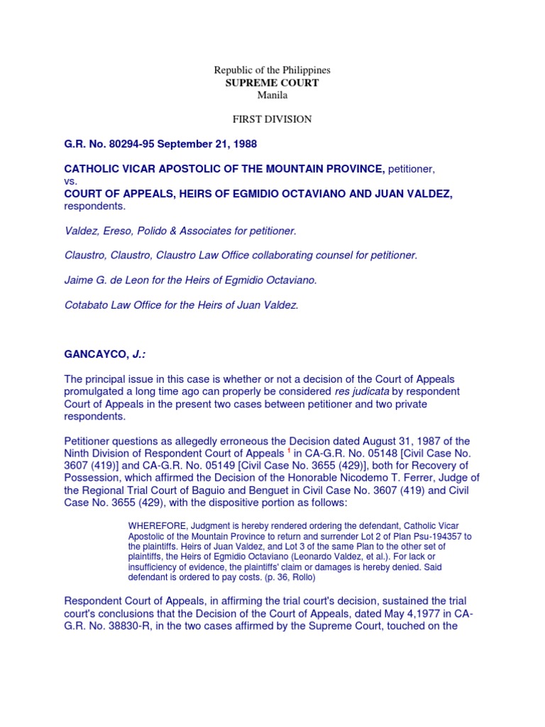 Supreme Court Ruling on Land Ownership Case | PDF | Social Science