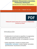 Fundamentos y Fuentes Del Curriculum