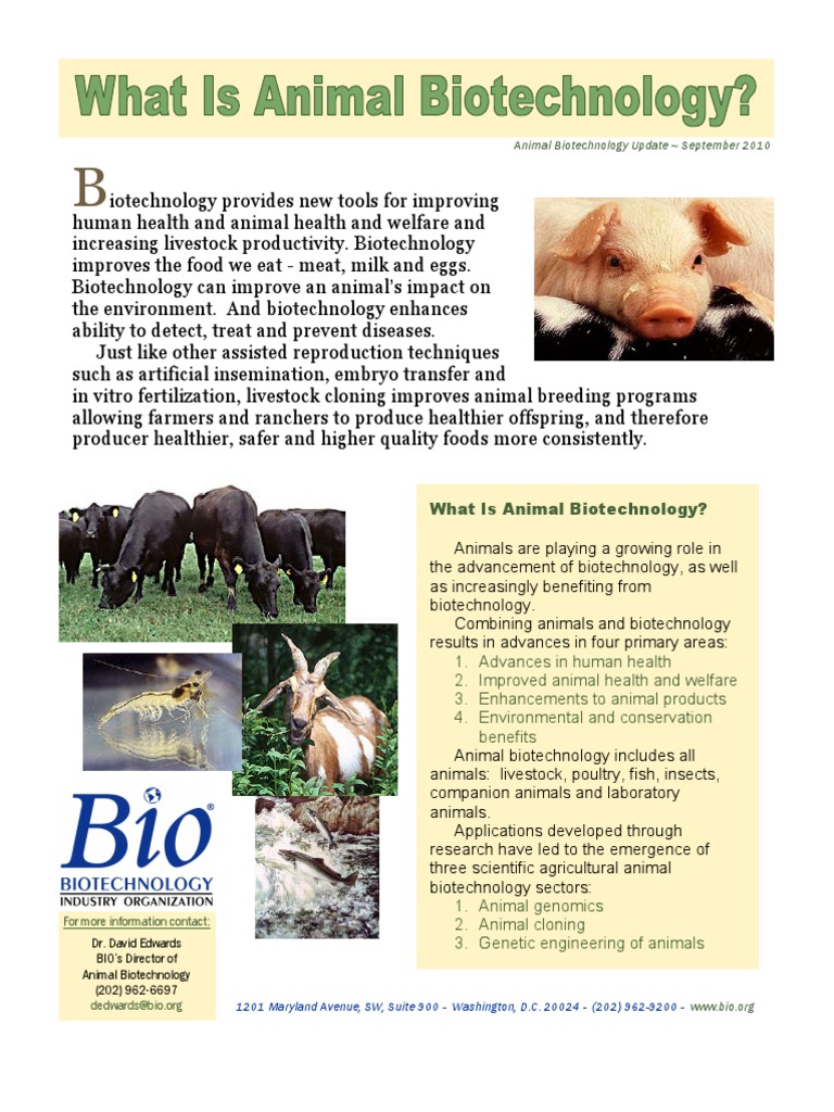 Animal biotechnology.pdf Biotechnology Cloning
