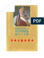 Nikola I Petrović Njegoš - Hajdana