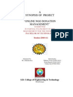 A Synopsis of Project "Online Ngo Donation Management"