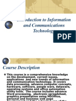 Introduction to Information and Communications Technology