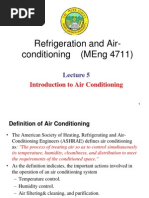 Lecture 5. Introduction To Air-Conditioning