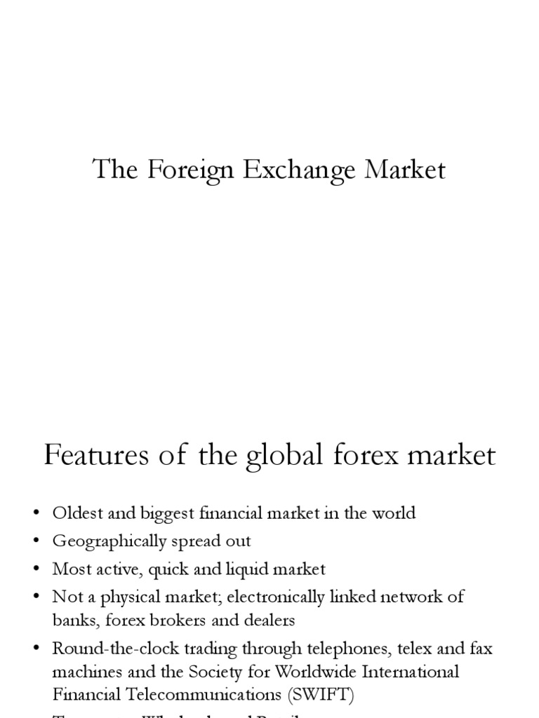 Overview of the Global Forex Market | PDF | Fixed Exchange Rate System ...