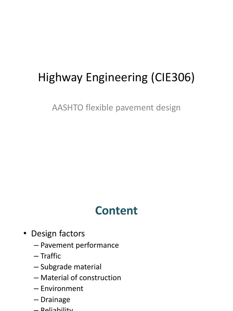 AASHTO Flexible Pavement Design Guide | PDF | Road Surface | Transport ...