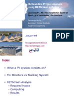 Photovoltaic Project Analysis Using Retscreen Software