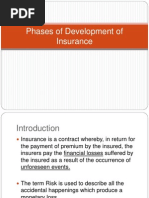 Phases of Development of Insurance