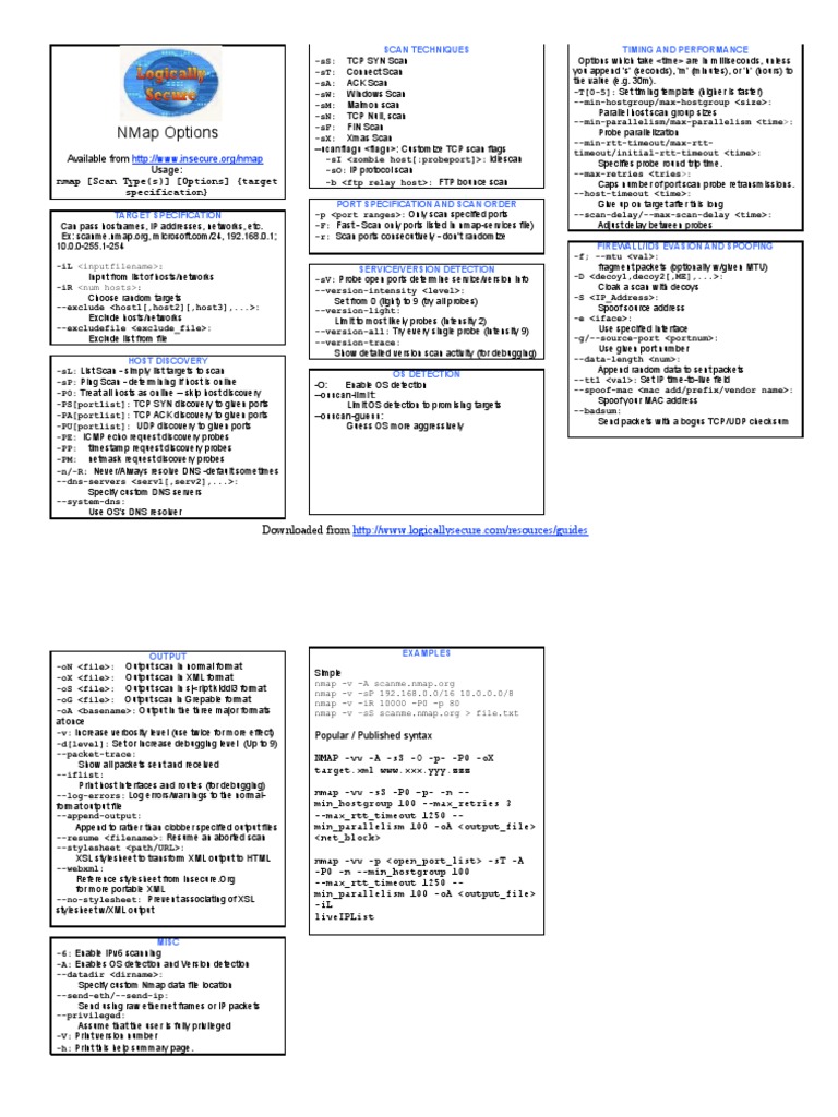 Nmap Guide for Network Security Pros | PDF | Transmission Control ...