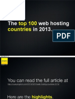 The top 100 web hosting countries