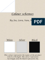 Colour Schemes: by Jas, Lara, Sian, Kate