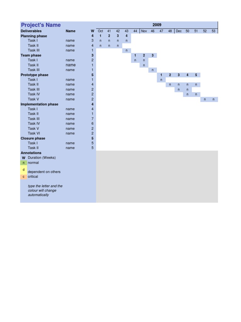 Project Task Timeline Overview | PDF