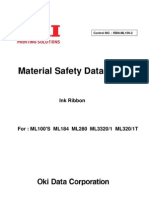 Material Safety Data Sheet: Ink Ribbon