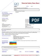 MSDS Gasoline Fuel Additive Safety Sheet