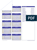 2012-2013 School Calendar: September 2012 October 2012 Notes & Holidays