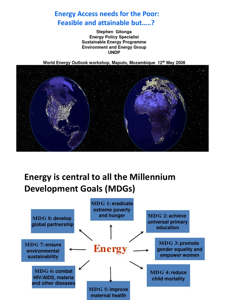 Energy Needs For The Poor | PDF | Millennium Development Goals | Poverty