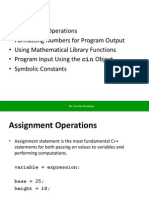 Assignment Formatting and Interactive Input