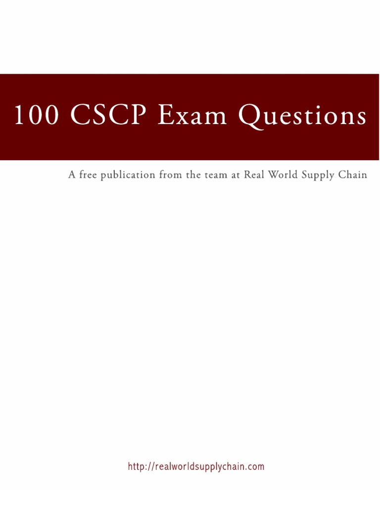 CSCP Prüfungsfragen