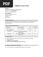 Curriculum Vitae: S.Fayaz