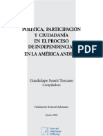 Política Participación y Ciudadanía en El Proceso de Independencias