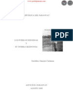 Los Pueblos Indigenas y Su Guerra Silenciosa - Geraldino Gamarra Cartaman - Agosto 2008 - Asunción - Paraguay - Portalguarani