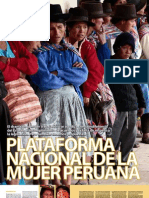 Encarte Pltaforma Nacional de La Mujer Peruana