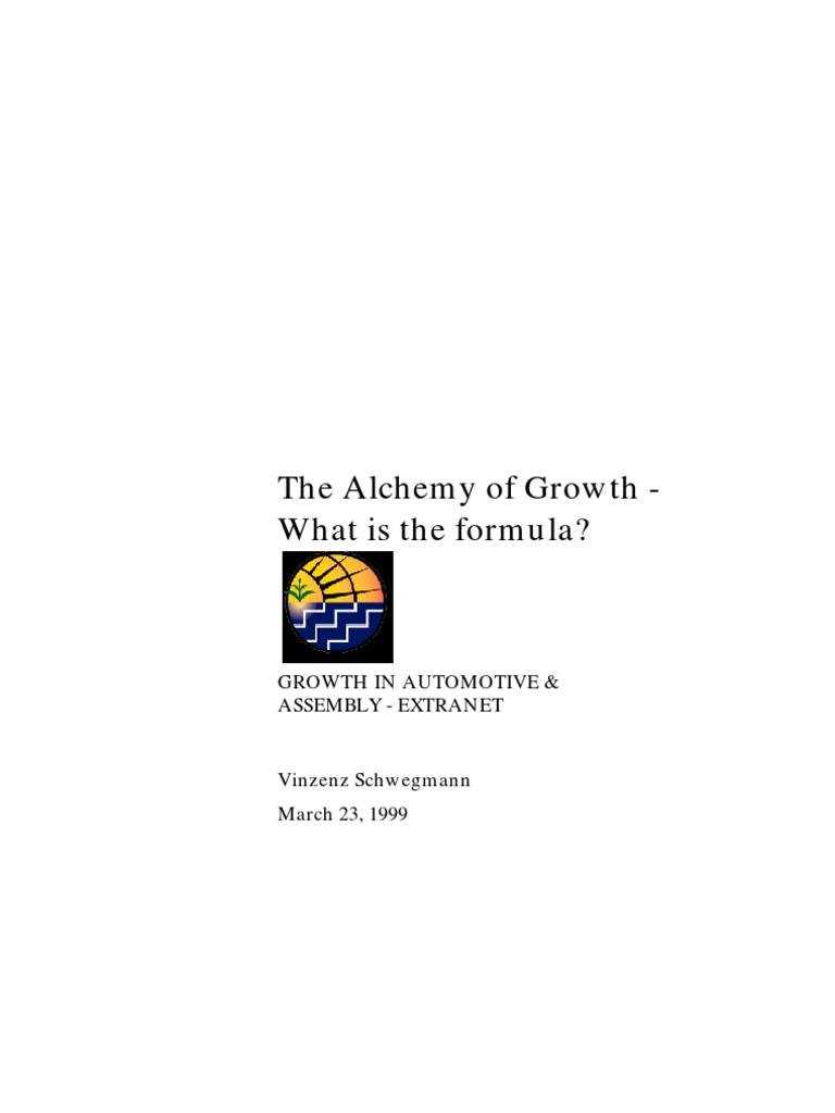 The Alchemy of Growth Strategies | PDF | Strategic Management ...