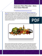 Dietas Para Aumentar Masa Muscular