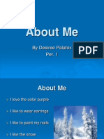 About Me PowerPoint 