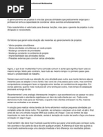 Gerente de Projetos o Profissional Multitarefas [1]