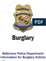 Burglary Booklet