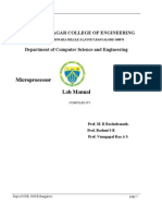 Microprocessor Lab Manual DSCE