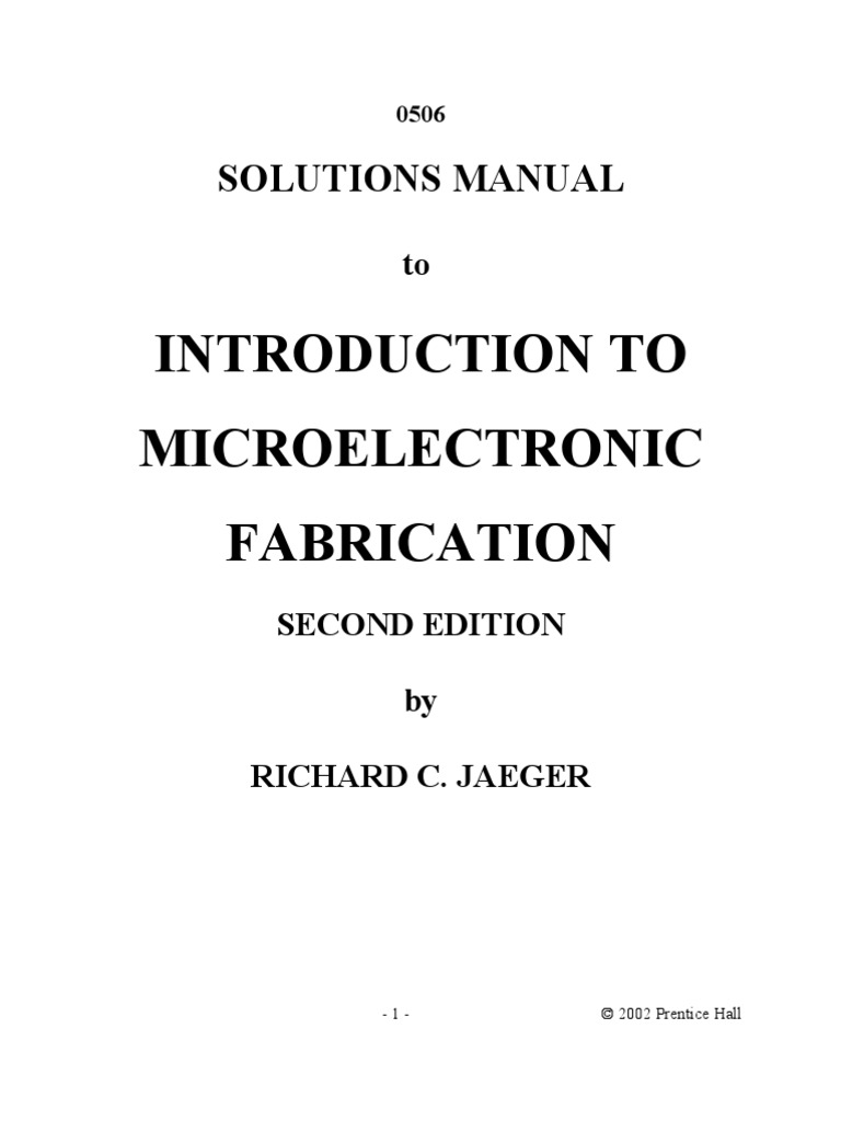 Introduction to Microelectronic Fabrication | Home Appliance | Semiconductor  Device Fabrication