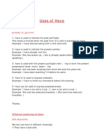 Nicenet Class Posts - Uses of Have PDF