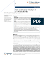 Word Usage in Twitter CommunitiesWord Usage Mirrors Community Structure in The Online Social Network Twitter