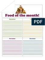 Food of The Month