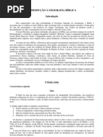 INTRODUÇÃO À GEOGRAFIA BÍBLICA