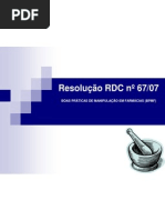 RDC 67 - 2007 | PDF