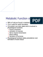 Metabolic Function of Calcium