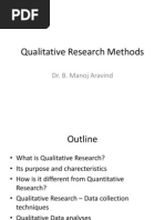 Qualitative Research Methods 1 - An Introduction