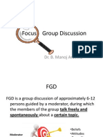 Qualitative Research Methods 2 - FGD