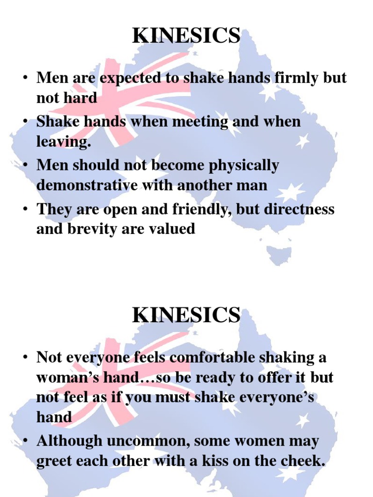 Australian Kinesics and Greetings Guide | PDF