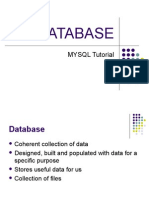Database: MYSQL Tutorial