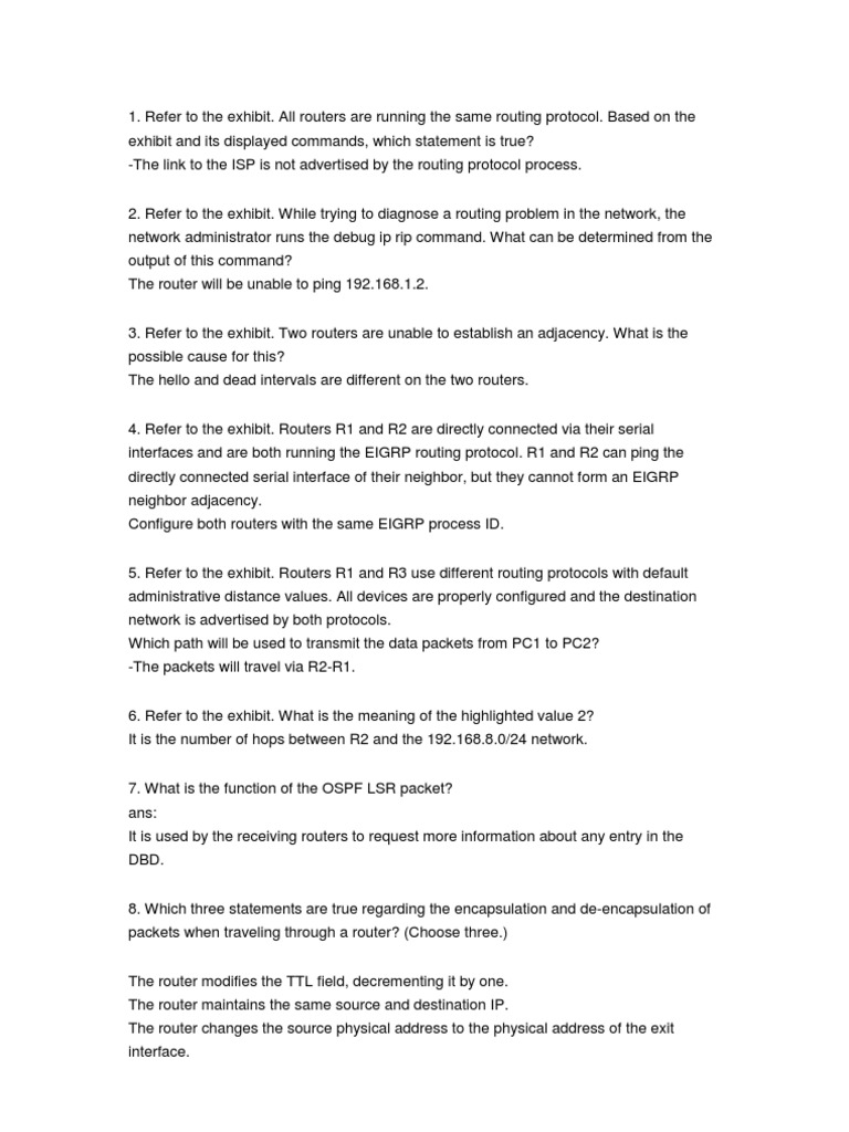 CCNA 2 Final 94,8% New | PDF | Routing | Router (Computing)