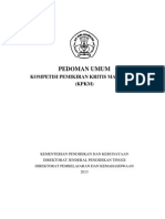 Pedoman KPKM 2013