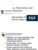 Bronchitis Pneumonia
