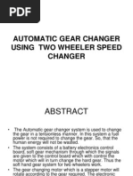 Automatic Gear Changer Using Two Wheeler Speed Changer