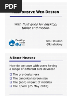 Responsive Web Design by Tim Davison
