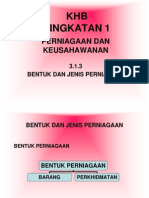 Bentuk Dan Jenis Perniagaan