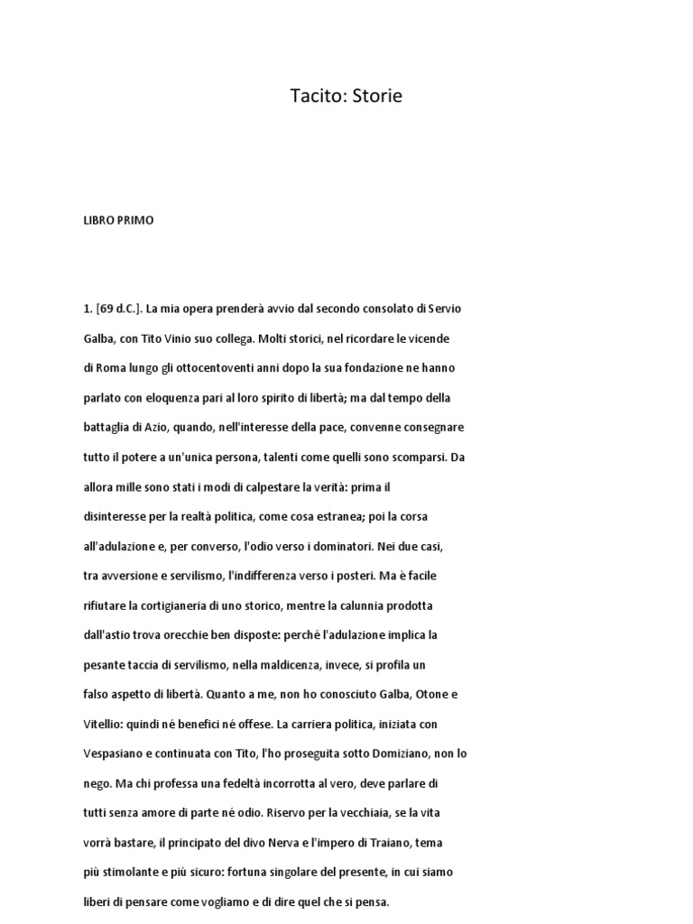 Tacito Historiae PDF
